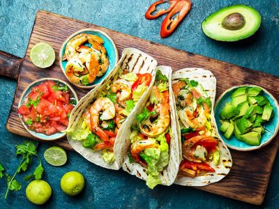 bigstock-Shrimps-Tacos-With-Salsa-Vege-241652656
